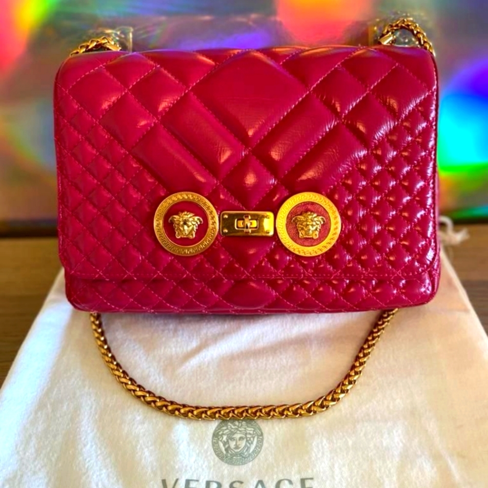 😍🔥Sale🔥Versace🔥Medusa Head Baroque Icon Shoulder Bag